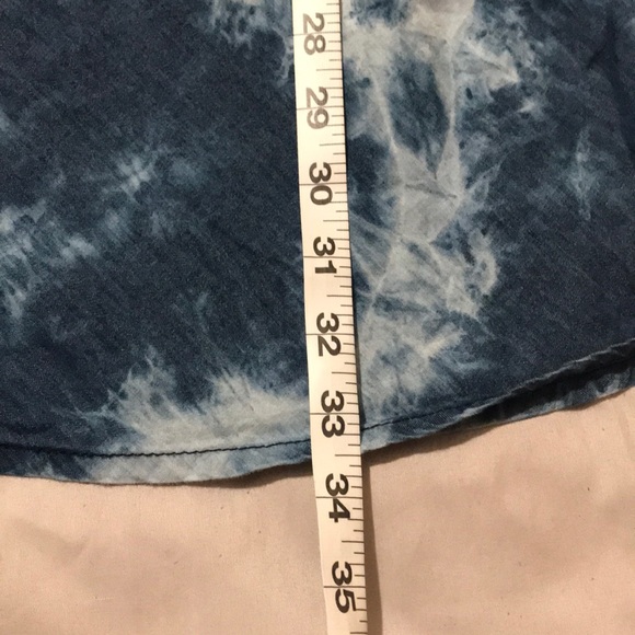 BUNDLE 2 ITEMS FOR $10 Blue Acid wash Indigo Rein skater Dress size XS - Picture 8 of 8